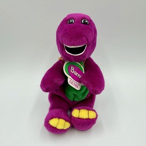 Gund Other - NWT Vintage 1997 Gund Lyons Group Barney Purple Dinosaur Plush Stuffie 90s Y2K